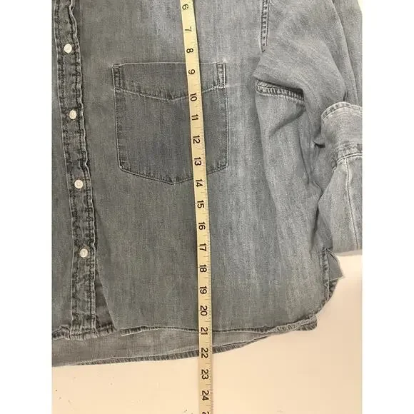 Gap Cropped Denim Shirt - Picture 7 of 7